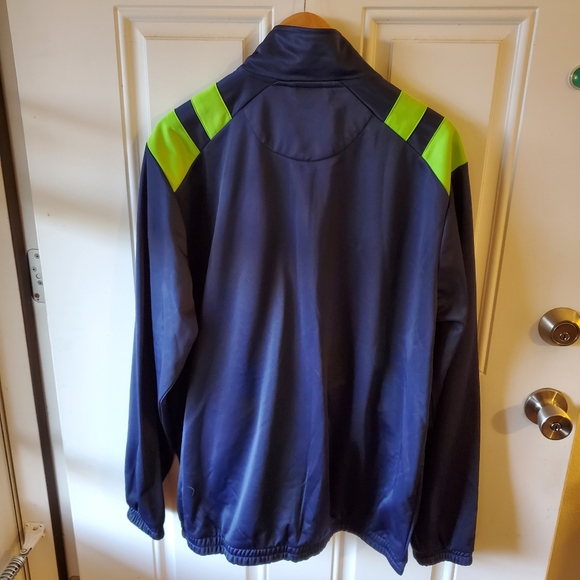 NFL Men's XL Seattle Seahawks Soft Shell Jacket Blue/Green - Picture 2 of 4